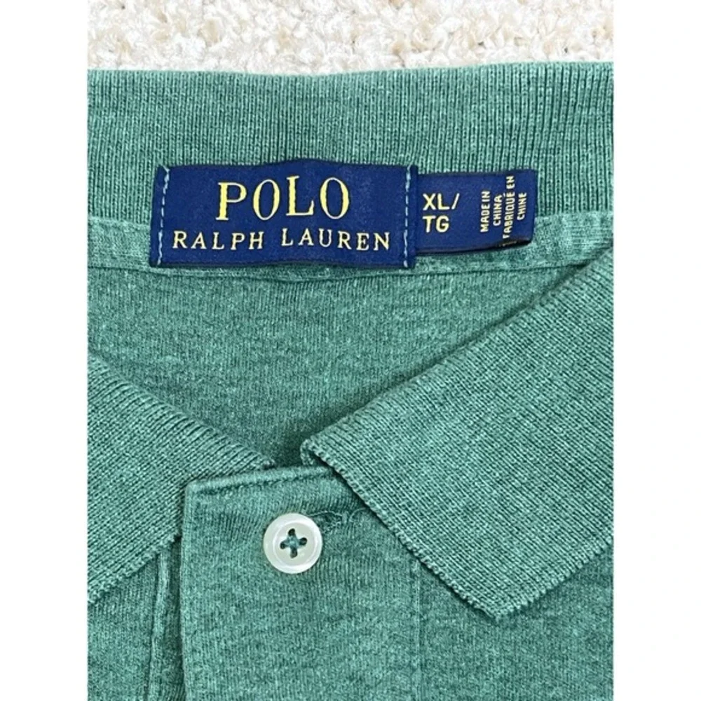 Vtg Ralph Lauren Polo Shirt Men's XL Green Short Sleeve Classic Fit‎ Casual Golf
